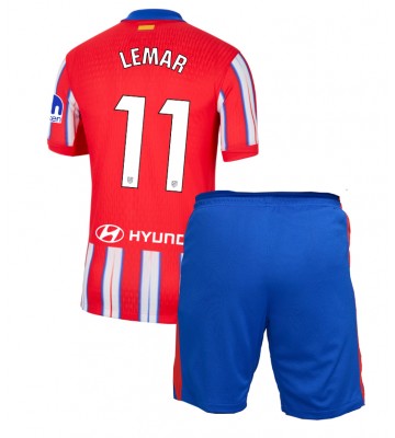 Atletico Madrid Thomas Lemar #11 Primera Equipación Niños 2024-25 Manga Corta (+ Pantalones cortos)